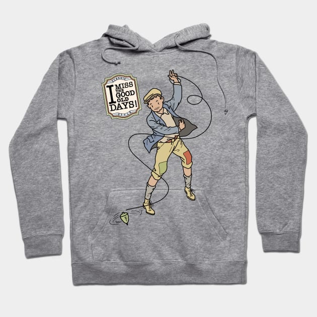 I miss the good old days! Spinning top! Hoodie by IdinDesignShop